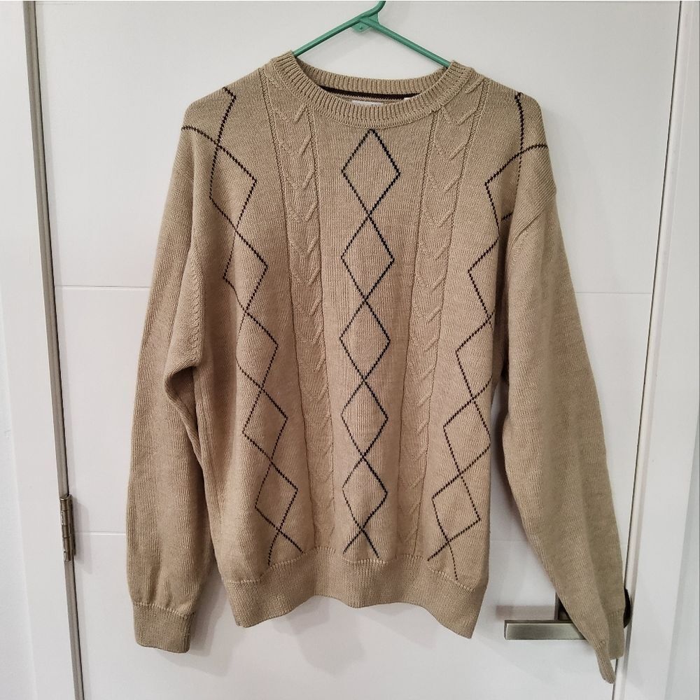 ALEX CANNON Wool Blend Knit Sweater Size L